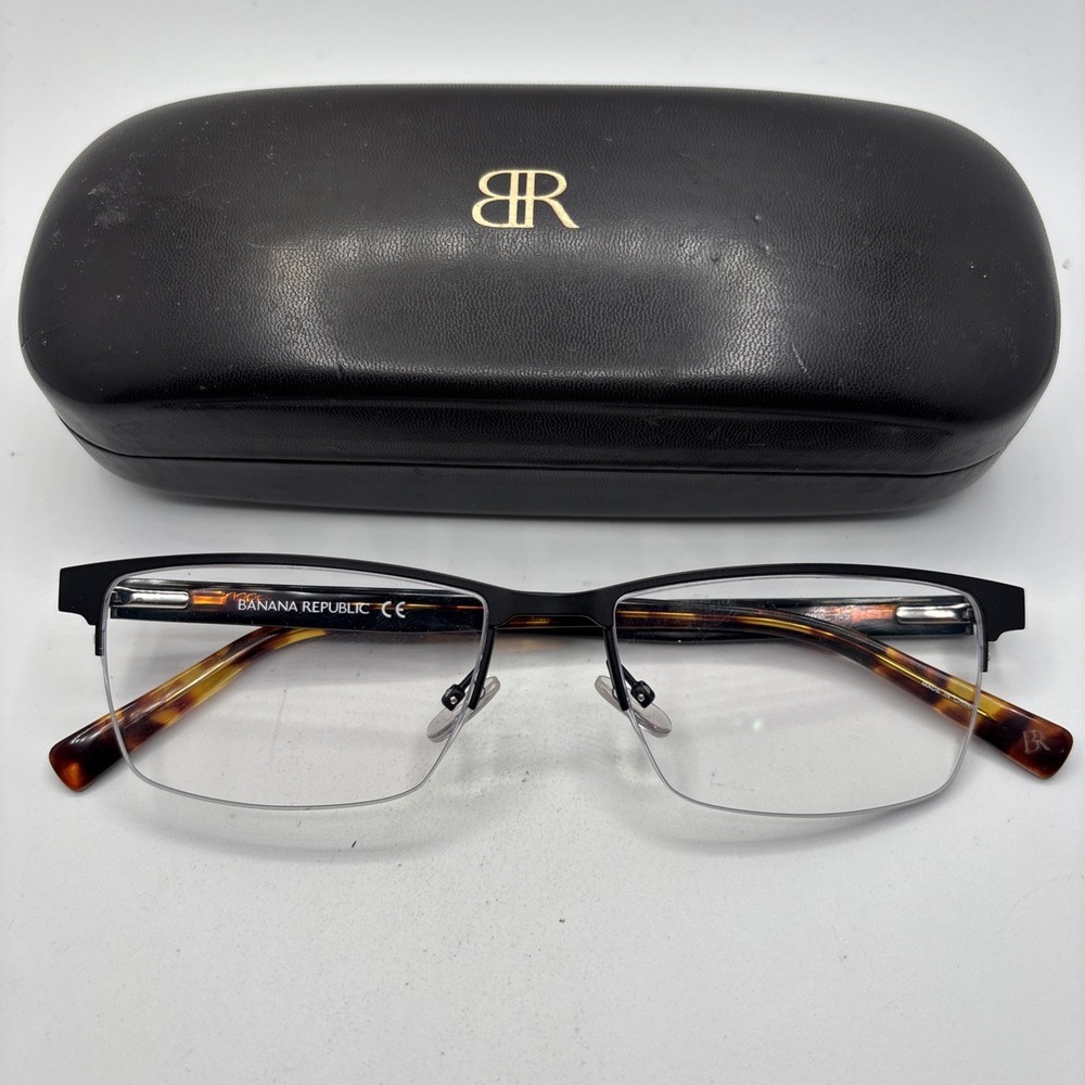 Banana Republic Antonio Mens Eyeglasses Frame 003 Matte Black 54-17-145 w/case